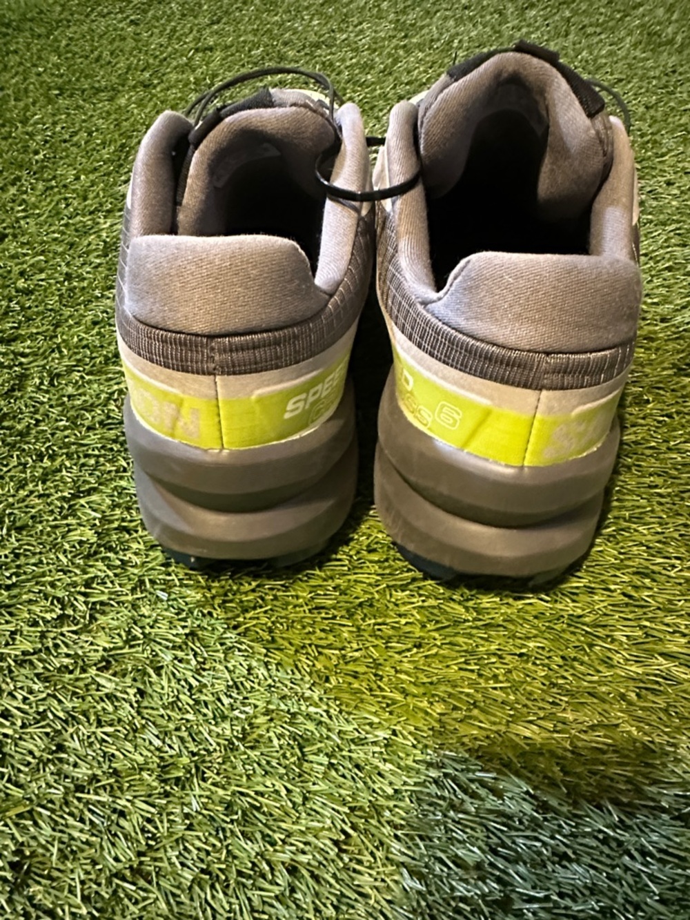 Salomon Speedcross 6 Blue/Lime Green/Grey Size 11.5 US - Picture 4 of 7